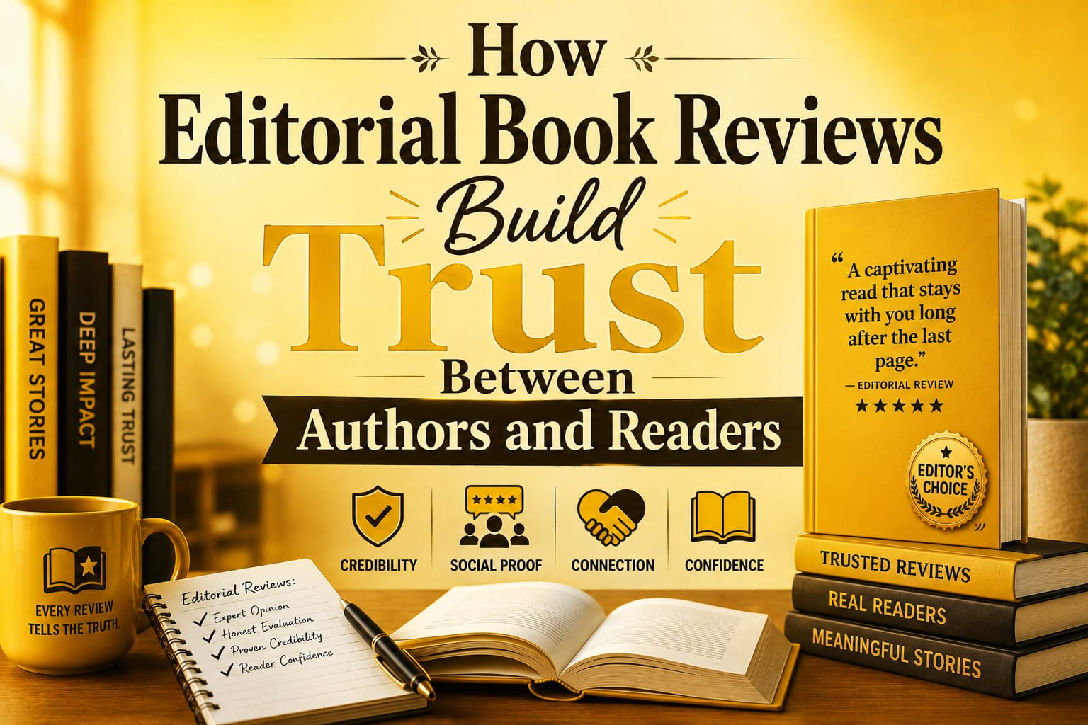 How Editorial Book Reviews Build Trust Between Authors and Readers