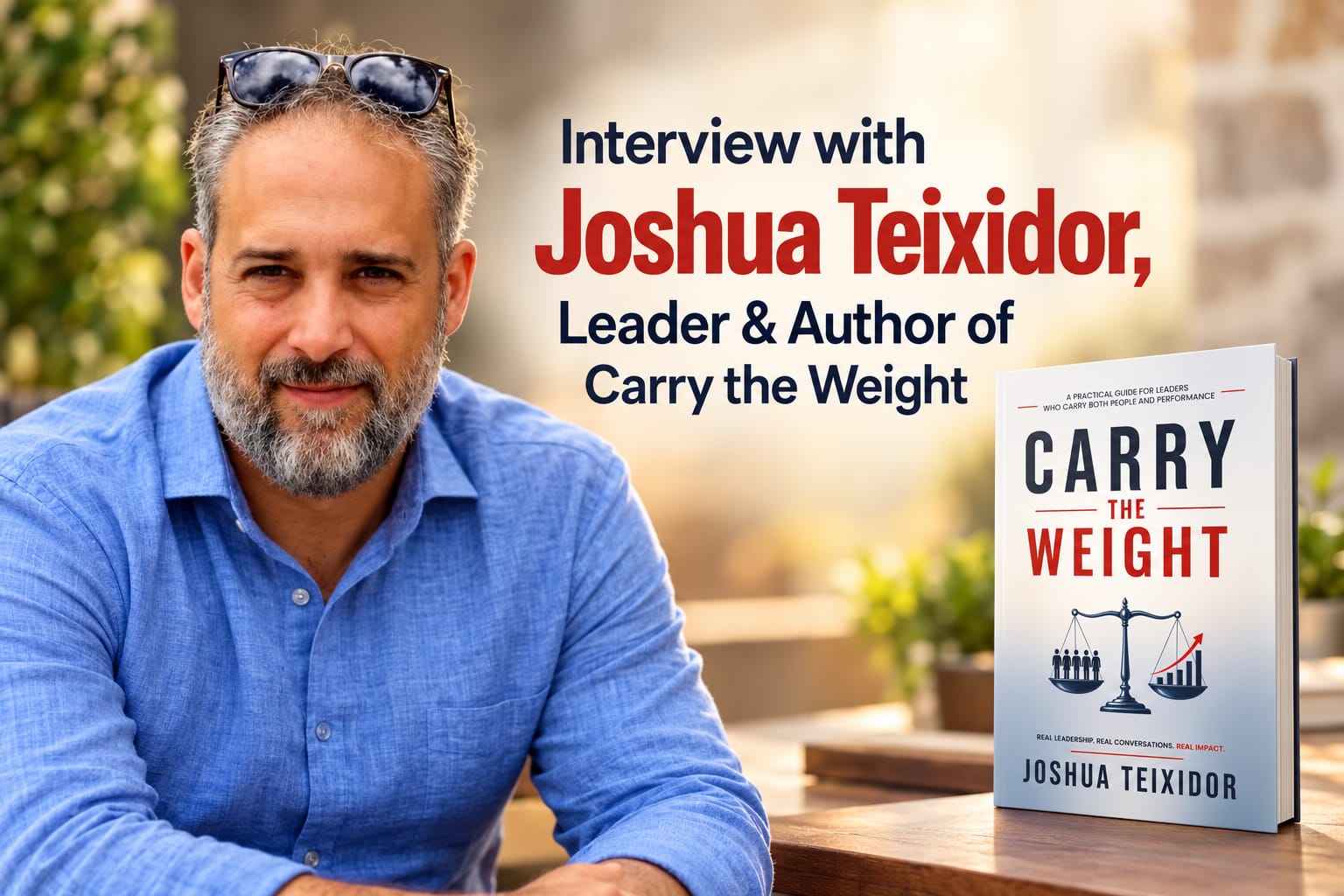Interview with Joshua Teixidor, Leader & Author of Carry the Weight